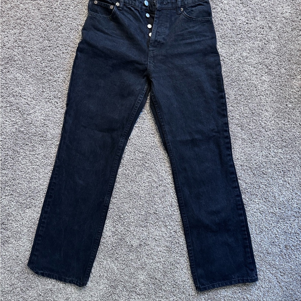 Zara Charcoal Denim Jeans